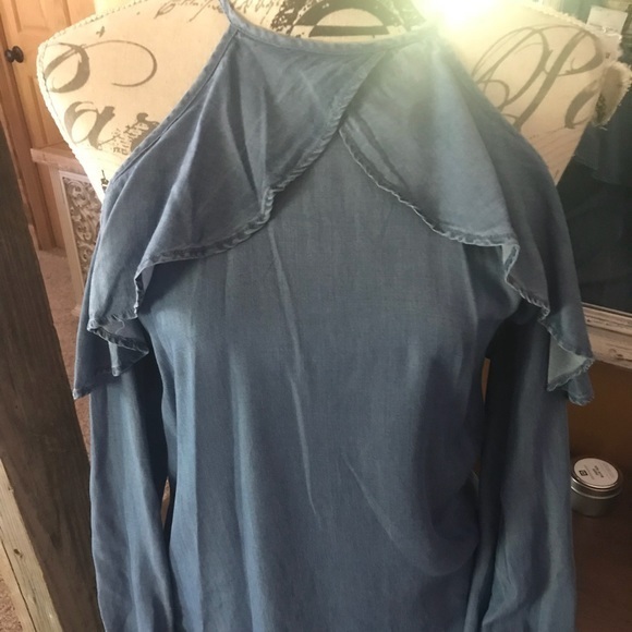 NWT Michael Kors Cold Shoulder Jean Dress XS - Picture 7 of 7